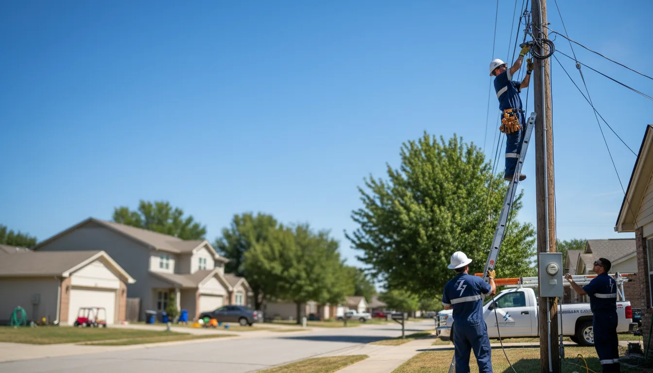 Residential electrician providing installation services in Yatahey, NM